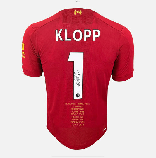 Jurgen Klopp signed honours shirt - June Delivery