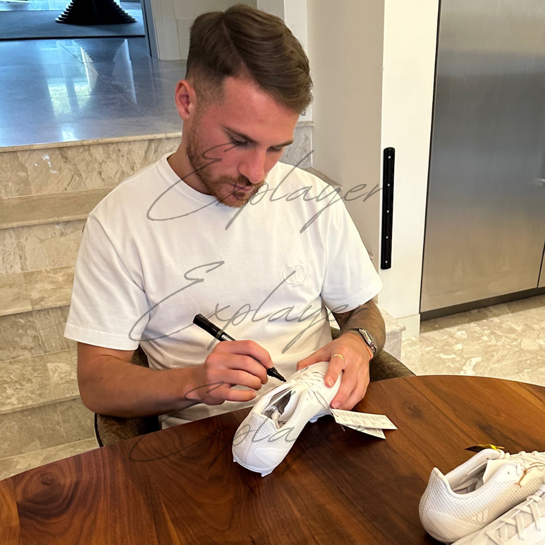 Alexis Mac Allister signed WHITE ADIDAS BOOT