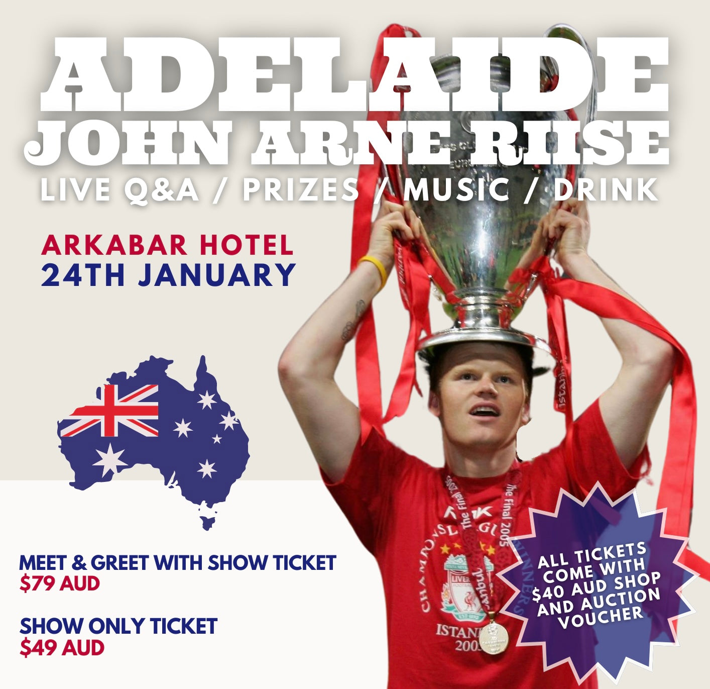 JOHN ARNE RIISE - ADELAIDE - 24TH JANUARY