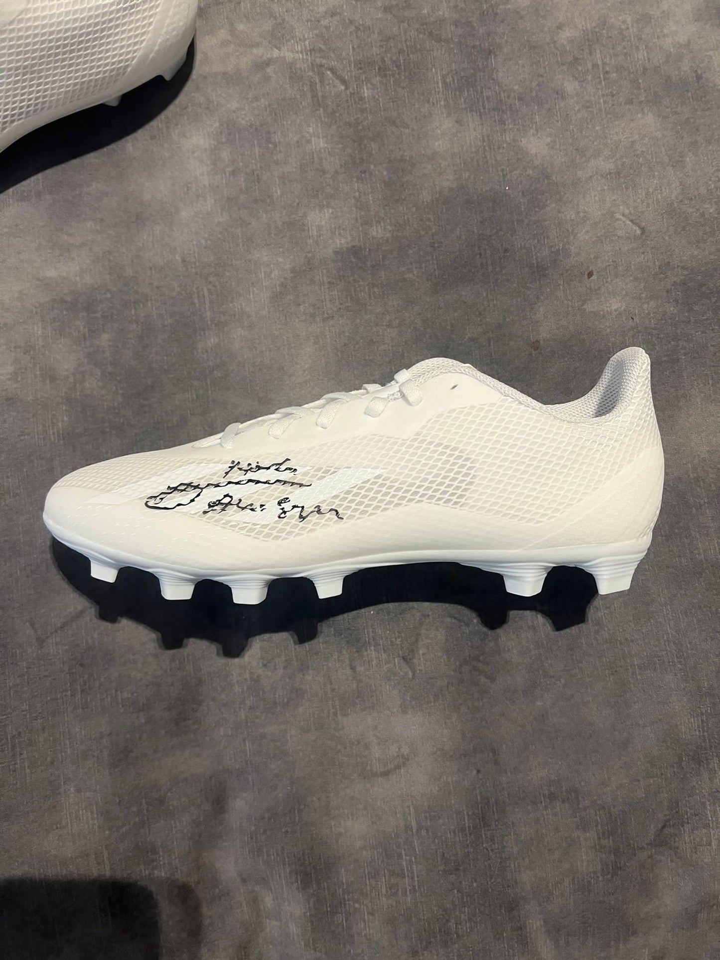 Alexis Mac Allister signed WHITE ADIDAS BOOT