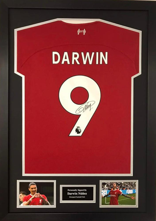 Darwin Nunez framed signed shirt