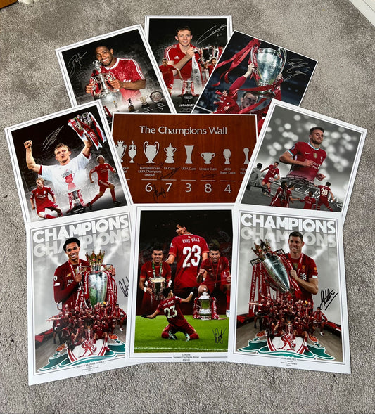 Signed NINE LFC Picture set Special Offer